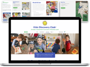 Bent Creative Portfolio: Kids Discovery Club Website